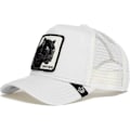 Pikkukuva 1 / 4: Ulosmyynti Eläin Baseball-Lippis Auringonsuojaus Verkko Kirjailtu Trucker Hat White Panther