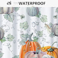 Miniatyrbilde 2 av 4: Dusjforheng Høst Akvarell Blomstrete Lønneblad Dusjforheng for Bad Boho Høst Thanksgiving Gresskar Hjem Badekar Dekorasjon Vanntett Stoff Style 4