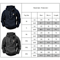 Miniatyrbillede 7 af 7: Herremode Casual Strop Top Lomme Ensfarvet Hættetrøje Langærmet Top Sort Black 4XL