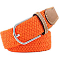 Miniatyrbillede 1 af 5: Multifarvet Elastisk Vævet Bælte Casual Flettet Strækbælte 22 Orange