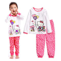 Miniatyrbild 1 av 3: Barn Flickor Pojkar Katt Katie Pyjamas Långärmad Outfit Bekväm Nattkläder Pyjamasset #7 #7 90cm