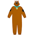 Miniatyrbillede 1 af 2: Scooby Doo Lynlås Cosplay Kostume Jumpsuit Voksen scoobydoo, brun scoobydoo,brown xs