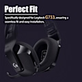 Miniatyrbilde 2 av 5: Øreputer og pute for hodebøyle til Logitech G733 Svart Sort