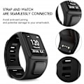Miniatyrbillede 2 af 7: Urrem til TomTom Adventurer / Golfer / Runner / Spark m.m Svart Sort