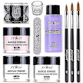 Miniatyrbild 1 av 5: 40 ml akrylnagelfärger borste nagelkonst startpaket manikyrverktyg sjx