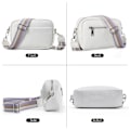 Pikkukuva 9 / 10: Naisten olkalaukku klassinen leveällä hihnalla varustettu crossbody-laukku vetoketjulla Beige