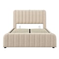 Miniatyrbild 5 av 6: Sänglåda - Ej specificerad - 160x200 cm - USB och Type-C - Klädd - Beige Beige