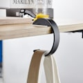 Miniatyrbilde 8 av 10: 2 stk. Bærbar Hengende Veske Krok Håndveskeholder Multifunksjonell Bordkrok Hvit white
