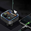 Miniatyrbillede 8 af 10: Bluetooth FM-sender & oplader 20w - Til bilen - Billader 100