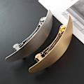 Miniatyrbild 3 av 5: PCS Hårclips (silver och guld) Vintage oval slät metall f