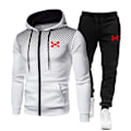 Miniatyrbild 1 av 7: 2023 Mode Träningsdräkt För Män Hoodie Fitness Gym Kläder Män Löparset Sportkläder Joggingbyxor Herr Träningsdräkt Vinterdräkt Sport vit en R XL white an R