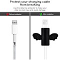 Miniatyrbillede 2 af 5: Tegneserie DIY Kabelbeskytter til iPhone Oplader, 3D Kawaii Kat Design, Datakabelbeskytter USB Ledning Ledningsbeskytter Oplader Beskyttelse Kompatibel med iPhone