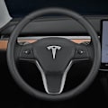 Pikkukuva 1 / 5: Sopii Tesla model3/y/modelx/s ohjauspyörän suojus - Tesla erikoismalli pyöreä (musta viiva) ilman merkkiä - 38cm/1 kpl