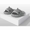 Miniatyrbilde 2 av 2: Shark Tøfler Sklisikre Dusjtøfler Myke Sommersandaler For Jenter Og Gutter Nye 40 41 40 41 grey