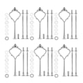 Miniatyrbilde 1 av 5: 6-delt brettbeslag for kakefat 3-lags kakefat monteringsbeslag holder for bryllup og fest Gratis frakt + overlegen kvalitet