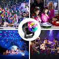 Miniatyrbilde 8 av 8: Diskokule LED partylys musikkstyrt diskolys effekter diskolys med USB KLB