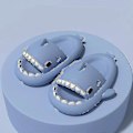 Miniatyrbilde 3 av 3: Shark Tøfler Sklisikre Dusjtøfler Myke Sommersandaler For Jenter Og Gutter Nye 40 41 40 41 blue