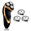 Miniatyrbillede 3 af 5: Udskiftningshoveder til Philips Pt860 Pt720 Pt725 herrebarbermaskine, sort