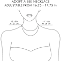 Miniatyrbillede 2 af 5: Project Honey Bees - Med Bi-Halskæde, S925 Sterling Sølv Gul Bi Øreringe og Halskæde Sæt