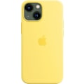 Miniatyrbilde 1 av 2: Apple Magsafe Silikon Mikrofiber Deksel til iPhone 13 Mini - Sitrongul