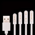 Miniatyrbillede 2 af 5: 1 stk. Universal Smart Watch Opladerledning, Magnetisk Opladerkabel 2 Pin 4 Pins USB Oplader til Smart Watch 7.62mm 2.84mm 4mm [kk] v 4.0mm size 2pin
