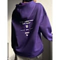Miniatyrbillede 1 af 5: Dazy Slogan Grafisk Drop Shoulder Snøre Purple Purple L