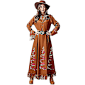 Pikkukuva 1 / 5: Halloween-asut Grand Theft Phantom Lännen Cowboy -asu Thorny Rose Bandit Juna Mies Nainen Erämaan Metsästäjä -asu 175cm