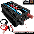 Miniatyrbillede 3 af 5: Inverter 12V til 220V/110V LED Bil Strømomformer Oplader Adapter Dobbelt USB Spændingstransformator Modificeret Sinusbølge 12V-220V