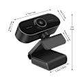 Miniatyrbilde 5 av 8: Webkamera med mikrofon, Full HD 1080P webkamera videokamera for