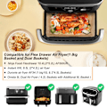 Miniatyrbild 2 av 5: Bakplåtspapper för Ninja Air Fryer 10,4L, 150 st Air Fryer tillbehör för Ninja 10,4L AF500EU AF500EUCP, Papper för Ninja Foodi Flex 10,4l o