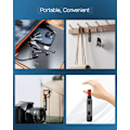 Miniatyrbild 5 av 9: 4-i-1 PD65W Datakabel Multi USB Laddningskabel: Kort EDC-kabel för Lightning, Typ C och A Red