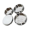 Miniatyrbillede 7 af 10: stk./sæt Sort/Sølv 56mm Bilhjul Centerkapsel til Fælghub ABS Dæksler Bil Univer Sort Silver
