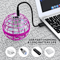 Miniatyrbilde 5 av 5: AMERFIST Flygende Ball Leke, Hover Orb, 2022 Magisk Kontroller Mini Drone, Boomerang Spinner 360 Spinnende UFO Sikker Barn Voksen