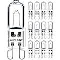 Miniatyrbilde 1 av 5: G9 pære 40W 230V dimbar varm hvit, G9 halogenpære 300°C toleranse, G9 ovn pære for mikrobølgeovn taklamper, 12-pakning