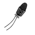 Miniatyrbillede 4 af 4: Læder Finger Tab med Dobbelt Lag (2-pak) - Sort