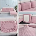 Miniatyrbild 3 av 5: Stretch Sofföverdrag L-Form, Sofföverdrag Stretch Soffkudde Skyddsöverdrag Pink