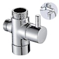 Miniatyrbilde 1 av 3: Omleder Mikser Badekar Dusj 3-veis Omlederventil Solid Messing G 1/2 Tommers Dusjadapterventil SwitP20211224717