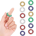 Miniatyrbillede 1 af 5: 12 Stk. Akupressur Ring Piggede Sensoriske Fingerringe Massageringe Se