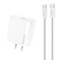 Miniatyrbillede 1 af 3: iPhone 15 Pro Oplader - 2M Kabel & Væglader 20W - Dudao o 87