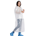 Miniatyrbilde 7 av 10: EVA Lett Regnjakke for Voksne Transparent Fortykket Regnfrakk med Hette Unisex Grå Gray Fascicular Orifice