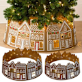 Miniatyrbild 1 av 5: Pepparkakshus Julgransskjort, LED Julgransskjort för Pepparkakshus Julgransskjort, 26/28 tum i Diameter 26 inches