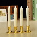 Miniatyrbild 7 av 7: 20 st pelare ljusbas elektronisk avsmalnande ljusstativ bas Gold 20PCS