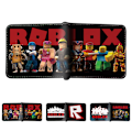 Miniatyrbild 2 av 6: Roblox Dubbelvikt PU Läder Plånbok Dubbelvikt ID-kortshållare Plånbok Barnpresenter B