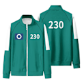 Miniatyrbild 1 av 2: Squid Game 2 Dam & Herrar Sweatkläder Nyhet Full Zip Grön Jacka Eller Byxor Cosplay Film Kostym #230 L