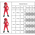 Miniatyrbild 7 av 7: Sonic The Hedgehog Cosplay Kostym Outfits för Barn Pojkar Flickor Knuckles Jumpsuit + Mask + Handskar 8-10 år = EU 128-140