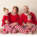 Miniatyrbild 1 av 4: Jul Jul Barn Vuxna Familj Matchande Pyjamas Set Red Child 12t