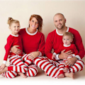 Miniatyrbild 1 av 4: Jul Jul Barn Vuxna Familj Matchande Pyjamas Set Red Child 4t