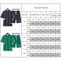 Miniatyrbild 7 av 7: Män Herr T-shirt Toppar + Shorts Byxor Sport Svettdräkt Sommar Casual Tracksuit Set Green M
