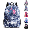 Miniatyrbild 2 av 2: Stitch Student Ryggsäck Skolväska Rucksack Karaktärsväska C