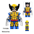 Miniatyrbild 6 av 8: 8 st superhjälte minifigurer byggklossar mini figur leksaksset barn pojkar presenter 8PCS